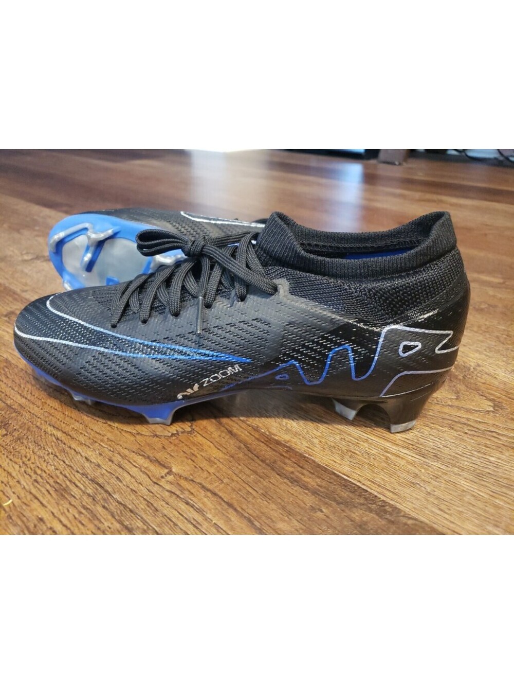 Size 6 Nike Mercurial Zoom Vapor 15 Pro FG Men's Soccer Cleats Black DJ5603-040